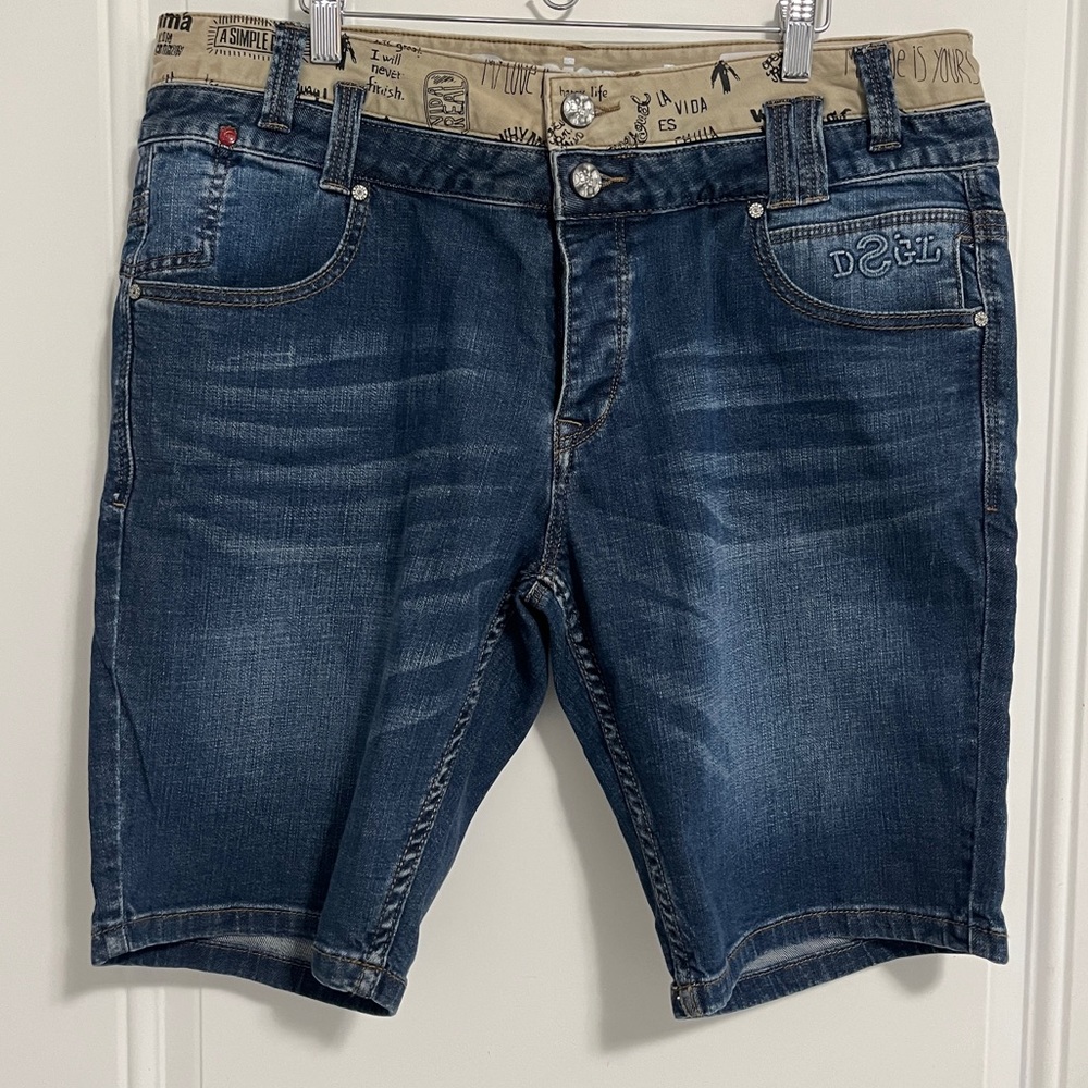 Desigual Men’s Double Waist Regular Fit Denim Short - Size 36